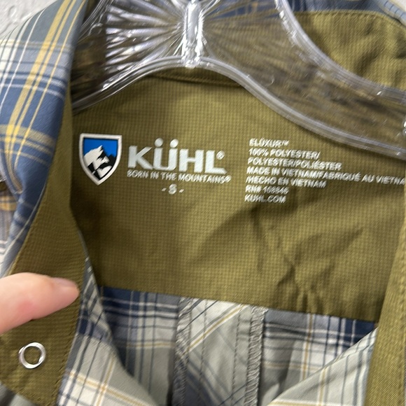 Kuhl Eluxur plaid button down shirt size small - Picture 3 of 10